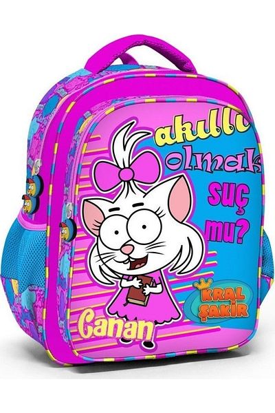 Yaygan Pirate King Canan Girl's Pink Primary School Bag