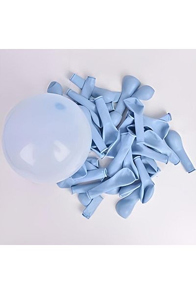 Big Party Mini Macaron Balloon Blue Colored 6'' 100 pcs