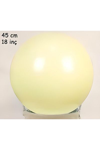 Big Party Macaron Yellow Latex Balloon 18 Inch
