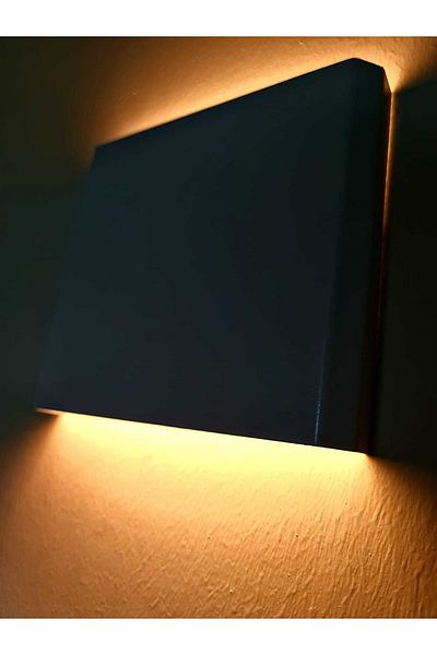 UNİKOM Decorative Reversible Wall Sconce - 4w - White Case - 19x17cm - (6500K WHITE LIGHT)