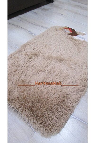 Doğuş Peluş Halı Doğuş Peluş Tavşan Tüyü Bej 2'li Klozet Takımı