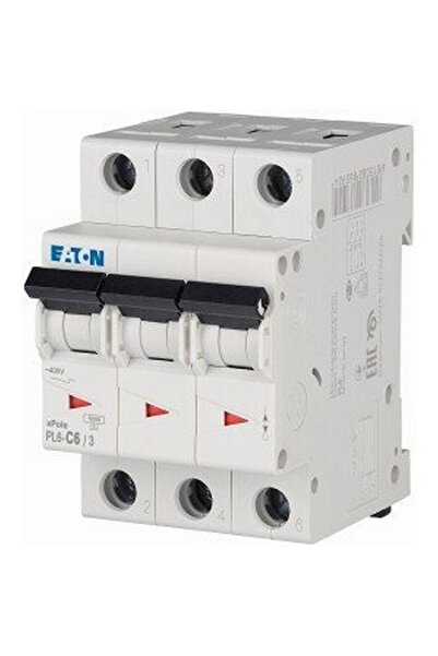 Eaton 286598 Minyatür Devre Kesici - 6ka - C Eğrisi - 3x6a