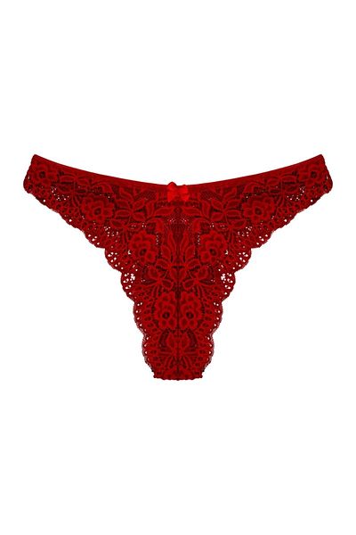 HNX Chiloți brazilieni cu talie înaltă din dantelă, 3 piese