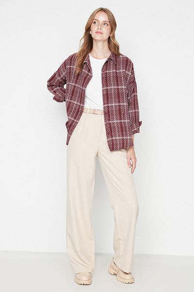 Trendyol Collection Hose - Grau - Wide Leg