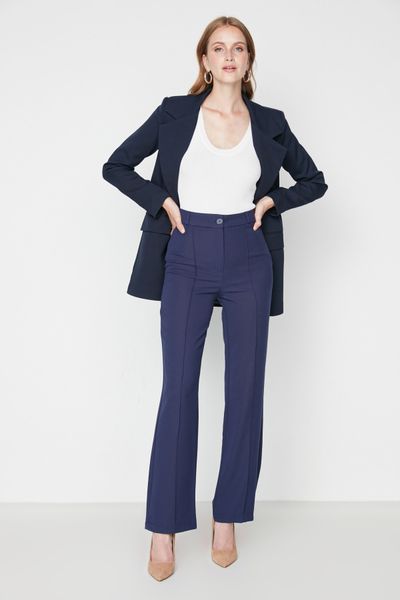 Ladies Blue Trousers | Women's Blue Smart Trousers | Next UK
