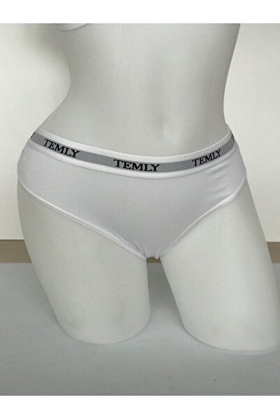 TEMLY ;Kadın/Genç kız iç çamaşır seti, Yumuşak kalıplı sütyen-Slip külot, Beyaz