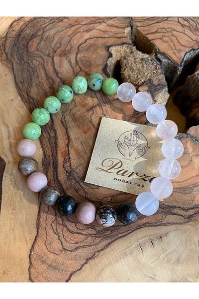 parze doğaltaş Heart Chakra Bracelet