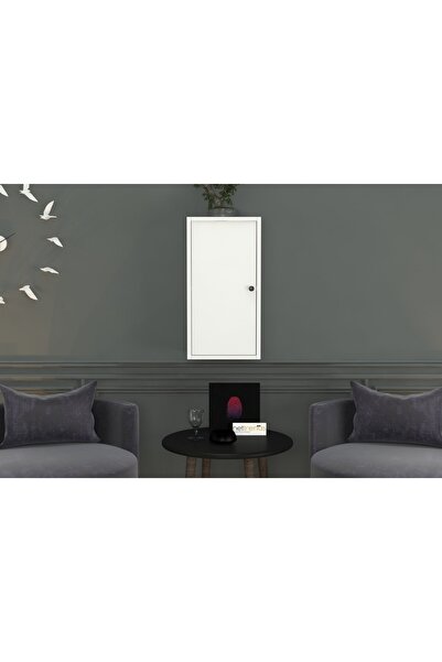 Nettrends Dolapli Duvar Rafi Beyaz 35 Cm Dvr-1041-ç