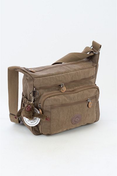 İMAKS Crinkle / Clinkir țesătură impermeabilă cu mai multe compartimente pentru braț și umăr Messenger Bag Mink 5835