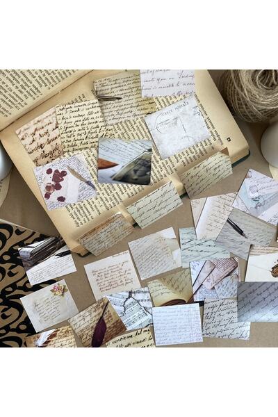 Hume Craft مجموعة ملصقات مكتوبة بخط اليد عتيقة مناسبة لمجلة جدول أعمال المخطط