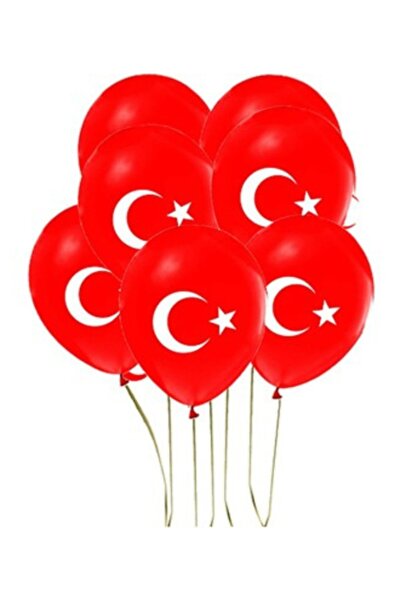 Janissary 100 Adet Türk Bayraklı Balon Iç Mekan, Doğum Günü Partisi, Özel Günler