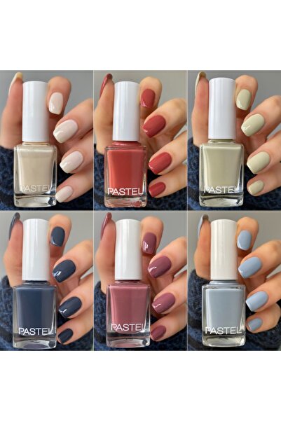 Pastel 6'lı Oje Set