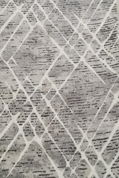 ALgorand Home Gray Plush Rabbit Feather Feel - Post Woven Carpet, Antibacterial