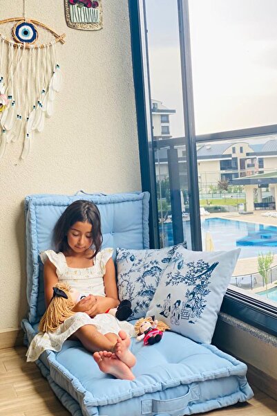 Aida Concept Fransız Yer Minderi 60x60 Puf Krem