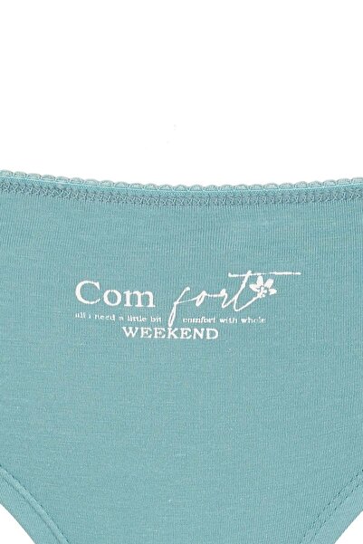 DeFacto Majtki hipsterskie z nadrukiem „Zakochaj się” w sloganie