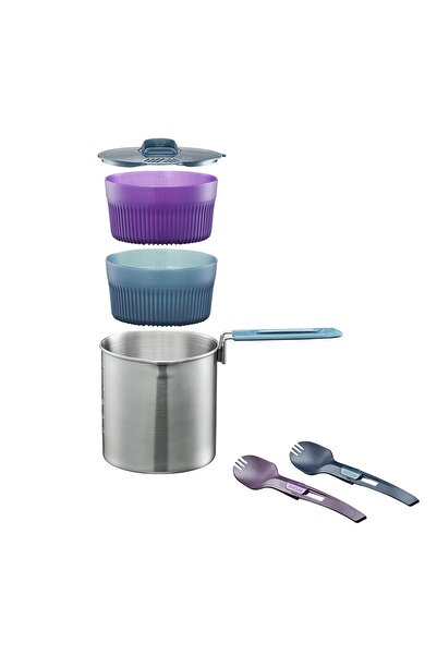 Decathlon طقم طعام للتخييم من فوركلاز - لشخصين - Mt500