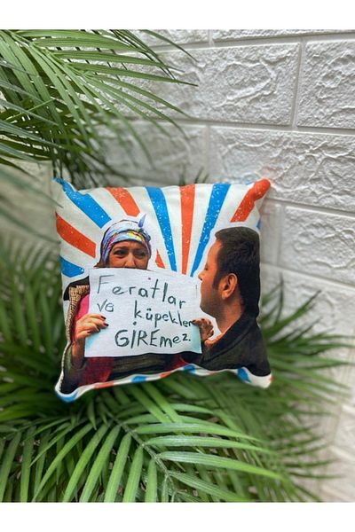 by ballı biocotton Humorous Cute Gift Tiny Throw Pillow 28x28 Digital Printing
