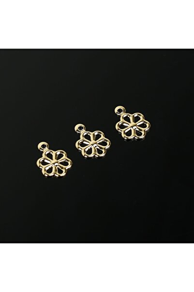 yfhobi 5 Adet- 11 Mm Altın Kaplama (kararmaz) Çiçek Desenli Pul, Takı Malzeme...