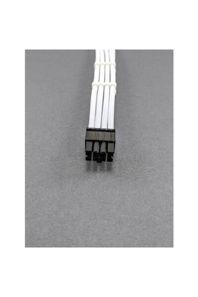 OEM Mm 8 Pin Sleeved Cpu Uzatma Kablosu Beyaz