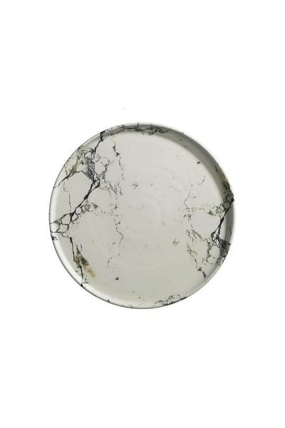Kütahya Porselen Rotondo Marble 28 Cm Serving-Presentation Plate 2 Pieces