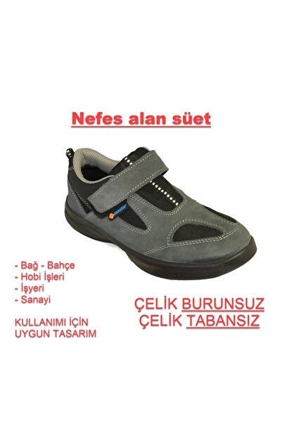 Master Çelik Burunsuz Yazlık Süet Iş Ayakkabısı