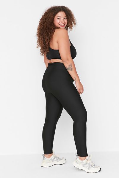 Buy Trendyol Plus Size Black-Brown Knit 2-Pack Combed Cotton Leggings in  Black-Brown 2024 Online