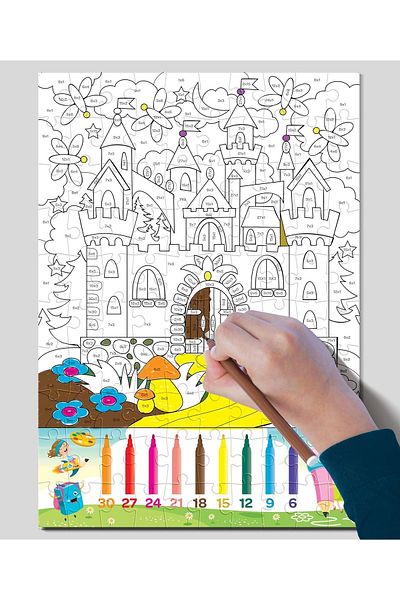 Art Puzzle Solution Paint - Children for Multiplication Art