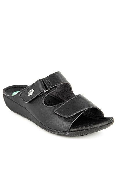Muya Sigma 32211-001 Heel Gel Anatomical Sole Women's Slippers Black 36-40
