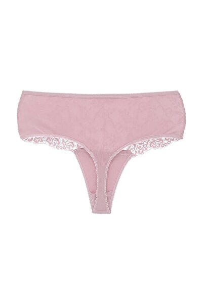 HNX High Waist Lace Front Plus Size Women's String - Pack of 2