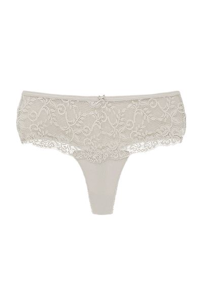HNX High Waist Lace Front Plus Size Women's String - Pack of 2