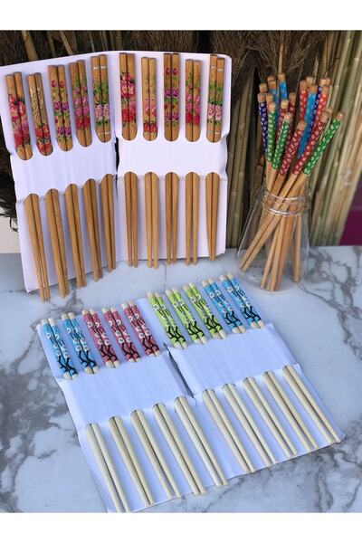 Demirhan عيدان تناول الطعام 2099 عيدان تناول الطعام الصينية من الخيزران