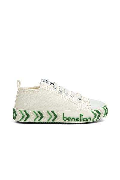 Benetton ® |   Bn-30784 - 3394 Alb Verde - Pantofi sport pentru copii