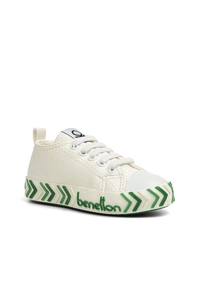 Benetton ® |   Bn-30784 - 3394 Alb Verde - Pantofi sport pentru copii