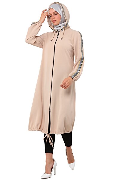 Saraylı Kadın Tesettür Giyim Aerobin Kapüşonlu Kap