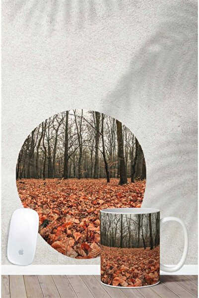 Gizeo Concept Set de căni pentru mouse cu model de toamnă