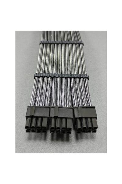 OEM Mm 8+8+8 Pin Sleeved Vga (e.kartı) Uzatma Kablosu Karbon