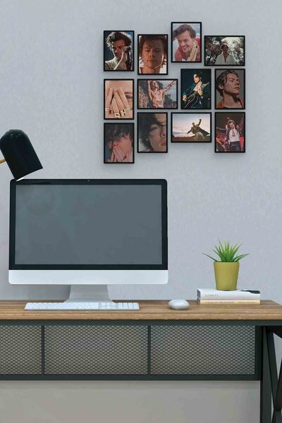 herotasarım Τραπέζι Ξύλινο MDF (12 τεμάχια) Harry Styles, Διαστάσεις Γραφείου...