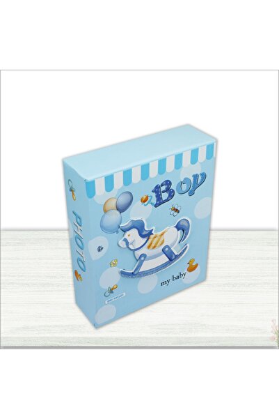 Süsle Baby Party Bebek Fotoğraf Albümü 40 Resimlik Kutulu, My Baby - Mavi
