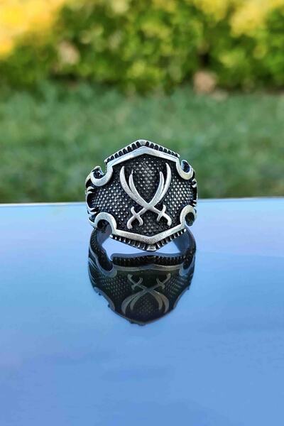 TREND COLLECTİON Zülfikar Model Gümüş Kaplama Ayarlanabilir Erkek Yüzük
