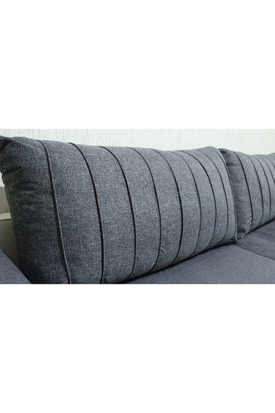 AYPETEKS Meridian de in gri / Pernă pentru spate / Pernă pentru scaun / Husă de pernă pentru canapea