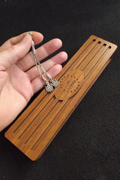 Vip Kehribar 8x11 Mm Mesut Elma Usta Işçilikli Sarı Sıkma Kehribar Tesbih Imzalı Sistemli Tespih Ahşap Kutulu