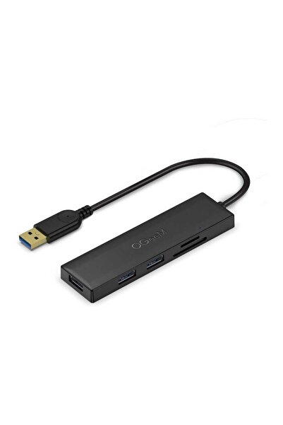 Qgeem Qg-uh05 Type-c Hub 5 In 1 Micro Sd + Usb 3.0 Çoğaltıcı Adaptör 80 Cm