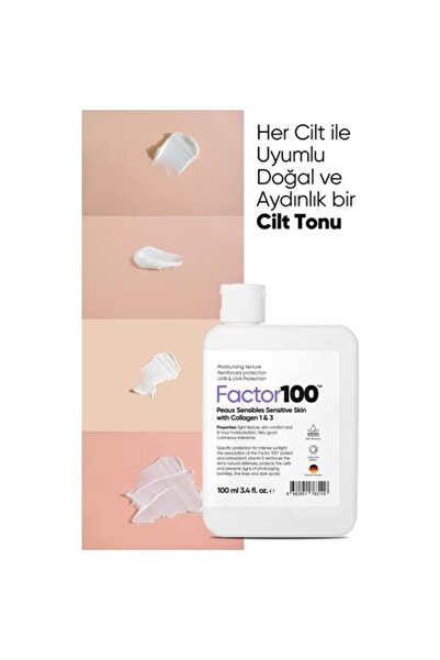 FACTOR100 Factor 100 Güneş Kremi Spf50 100 ml