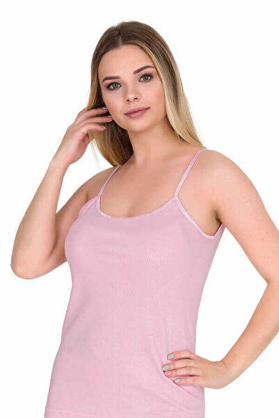 Ceylanoğlu Tricou cu bretele din frânghie din piele pentru femei