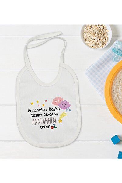 Bk Gift Kids Anneannem Tasarımlı Bebek Mama Önlüğü - Model 1