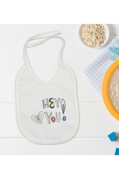 Bk Gift Kids Hey You Designed Baby Food Bib - Model 1