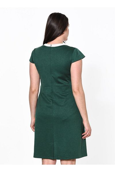 Piano Luce Green Large Size Lyre Women's Dress - 1329