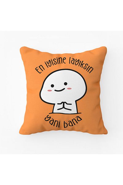 Puffbutik You Are Worthy of the Best so Puff Pillow to Me