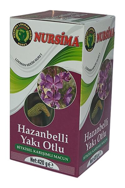 Nursima Hazanbelli Yakı Otlu Bitkisel Karışımlı Macun – 420 gr | Doğal Bitkisel Karışım