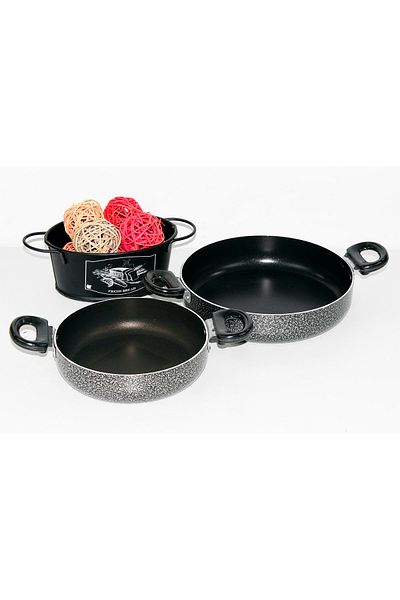 Leydi 2 Pieces 18-22 cm Double Handled Pan Set
